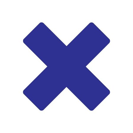 Ergomat DuraStripe Xtreme 9.5inx9.5inx3.5in Rounded Xfts Dark Blue, 12PK DSX-XR9.5-DB-KIT